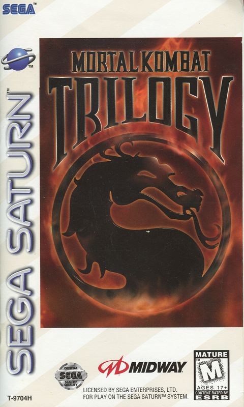 Mortal Kombat Trilogy box art for Sega Saturn
